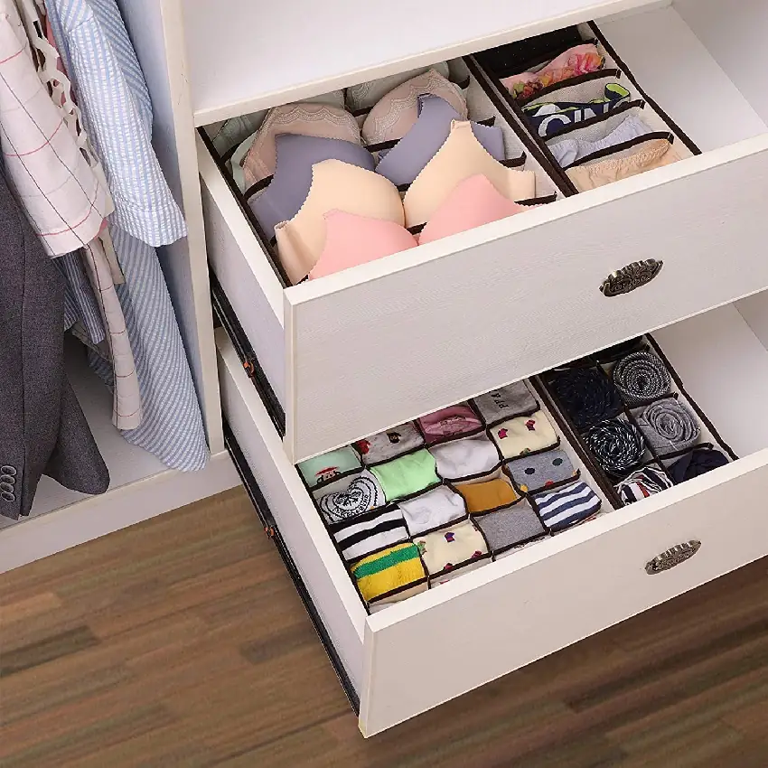 Organizador de ropa plegable para cajones  2