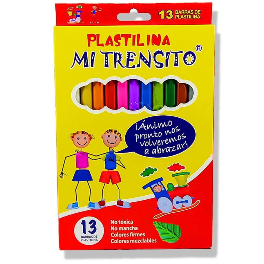 PLASTILINA MI TRENSITO LARGA 13 BARRAS