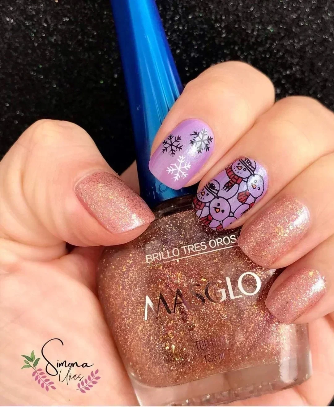 masglo brillo tres oro
