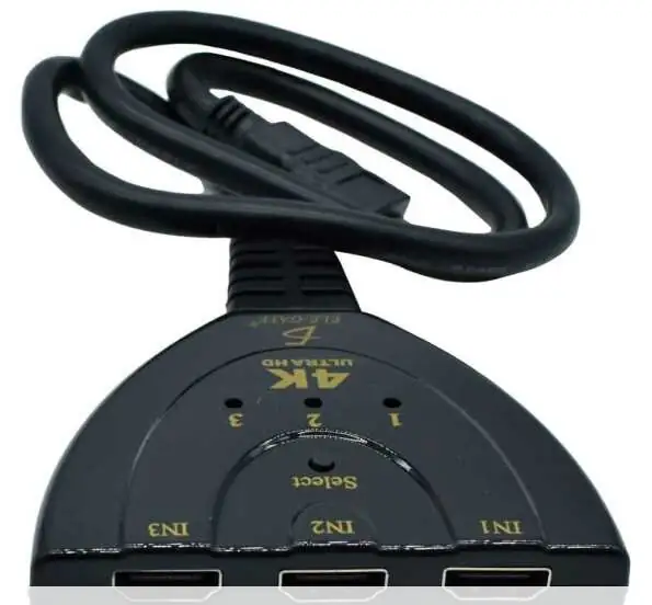 HDMI Switcher 3 Entradas 1 Salida 