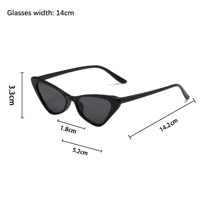 Lentes De Sol Para Mujer Ojo De Gato Verde Transparente 3