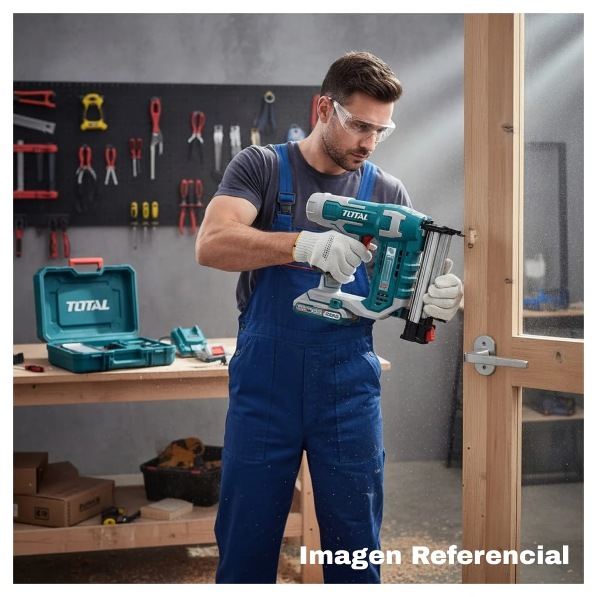 TCBNLI3508 Clavadora inalámbrica 20v 15mm-35mm + 1 batería y cargador total 4