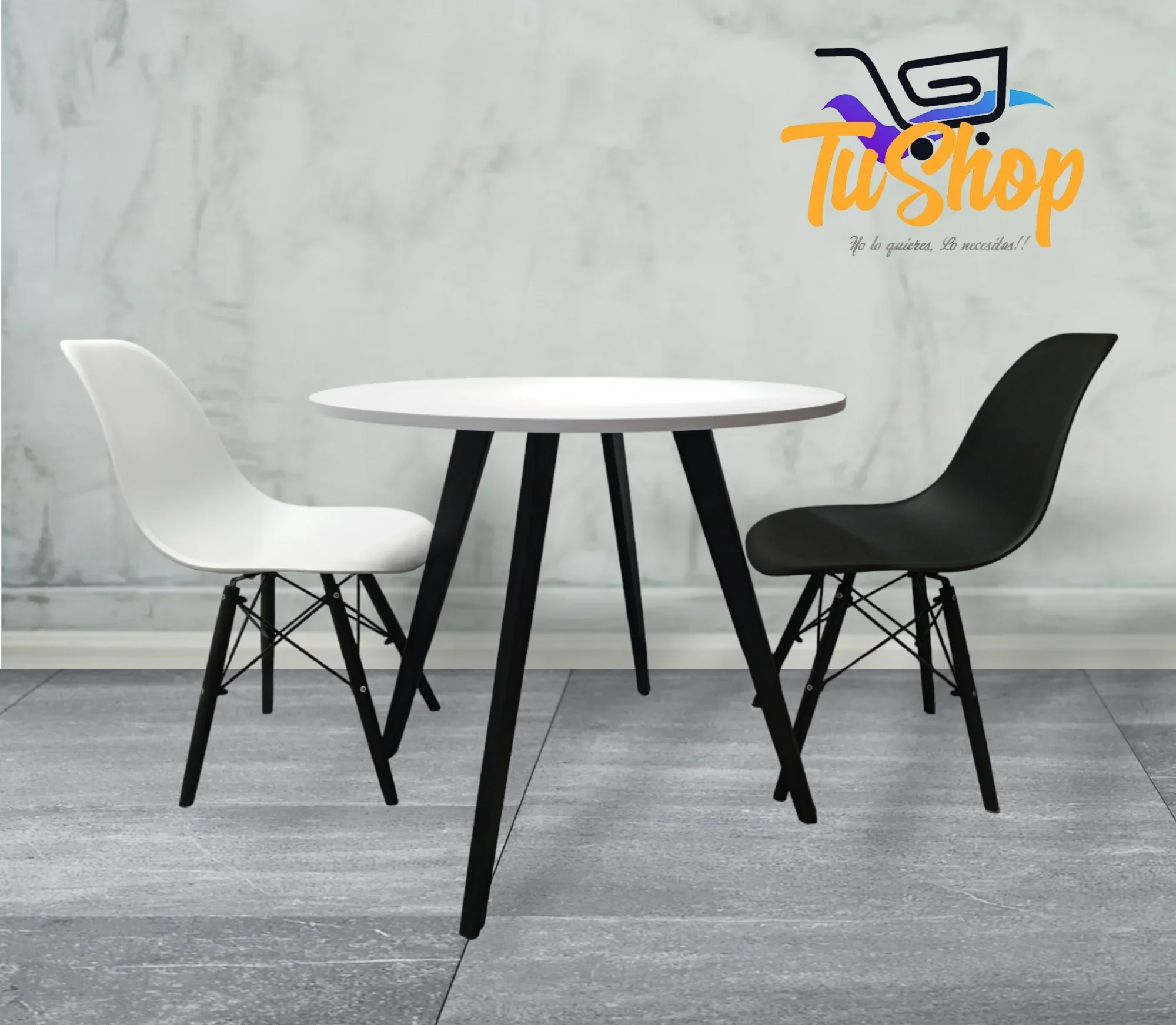 Edicion Limitada Juego Comedor Bordico Black White 