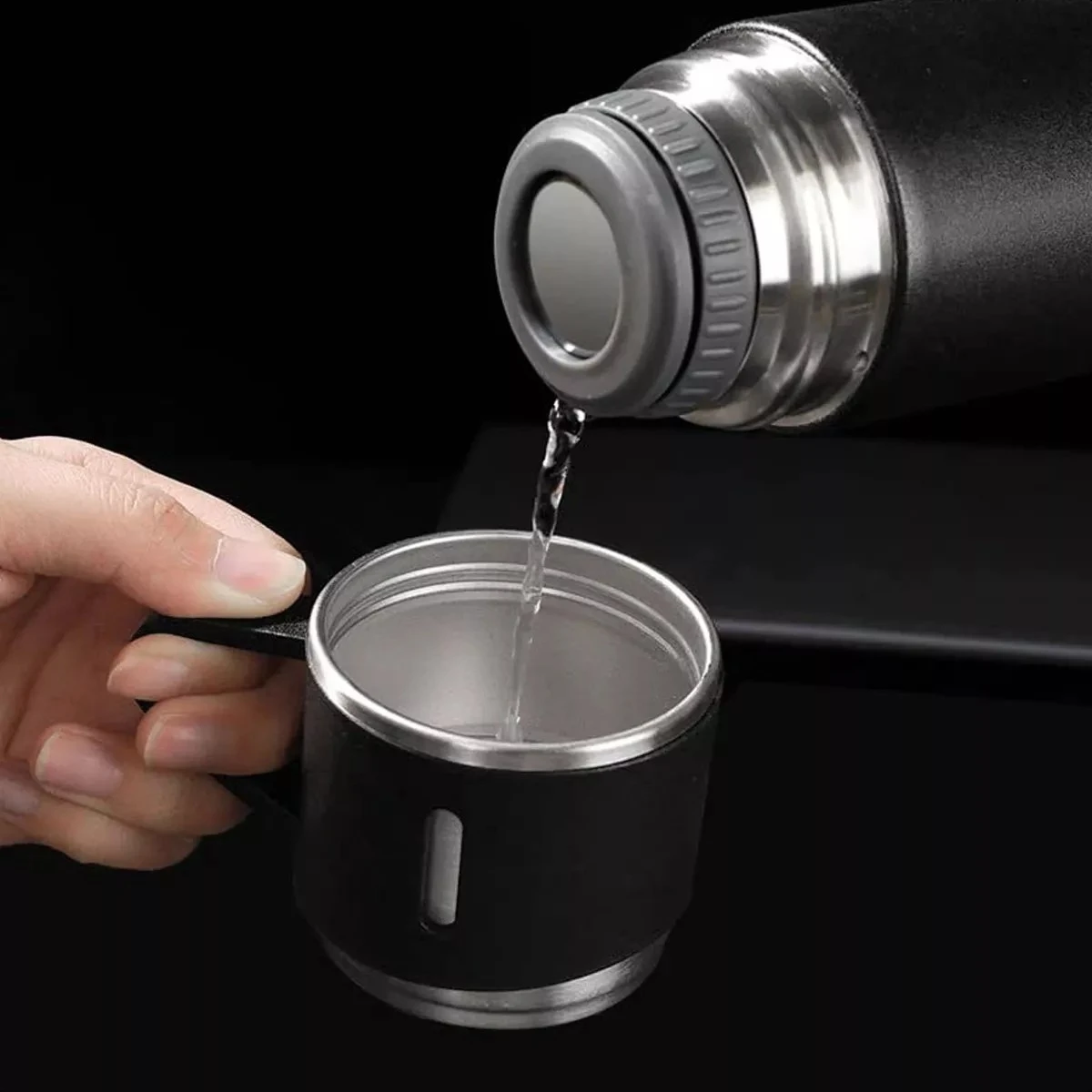Set Termo con 3 Tazas 500 ml Acero Inoxidable 3