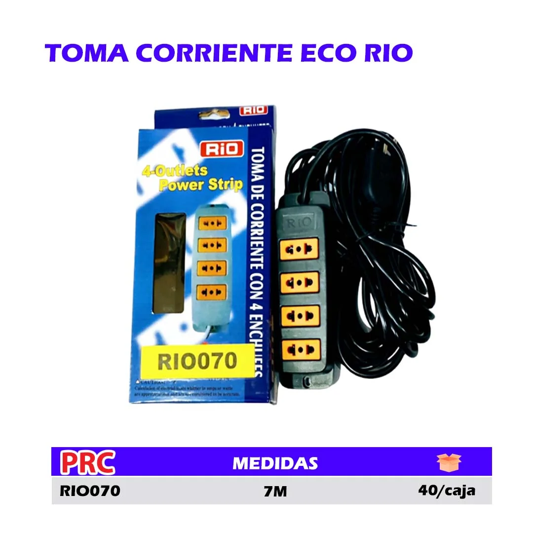 TOMA CORRIENTE (Alargador) ECO RIO 7M