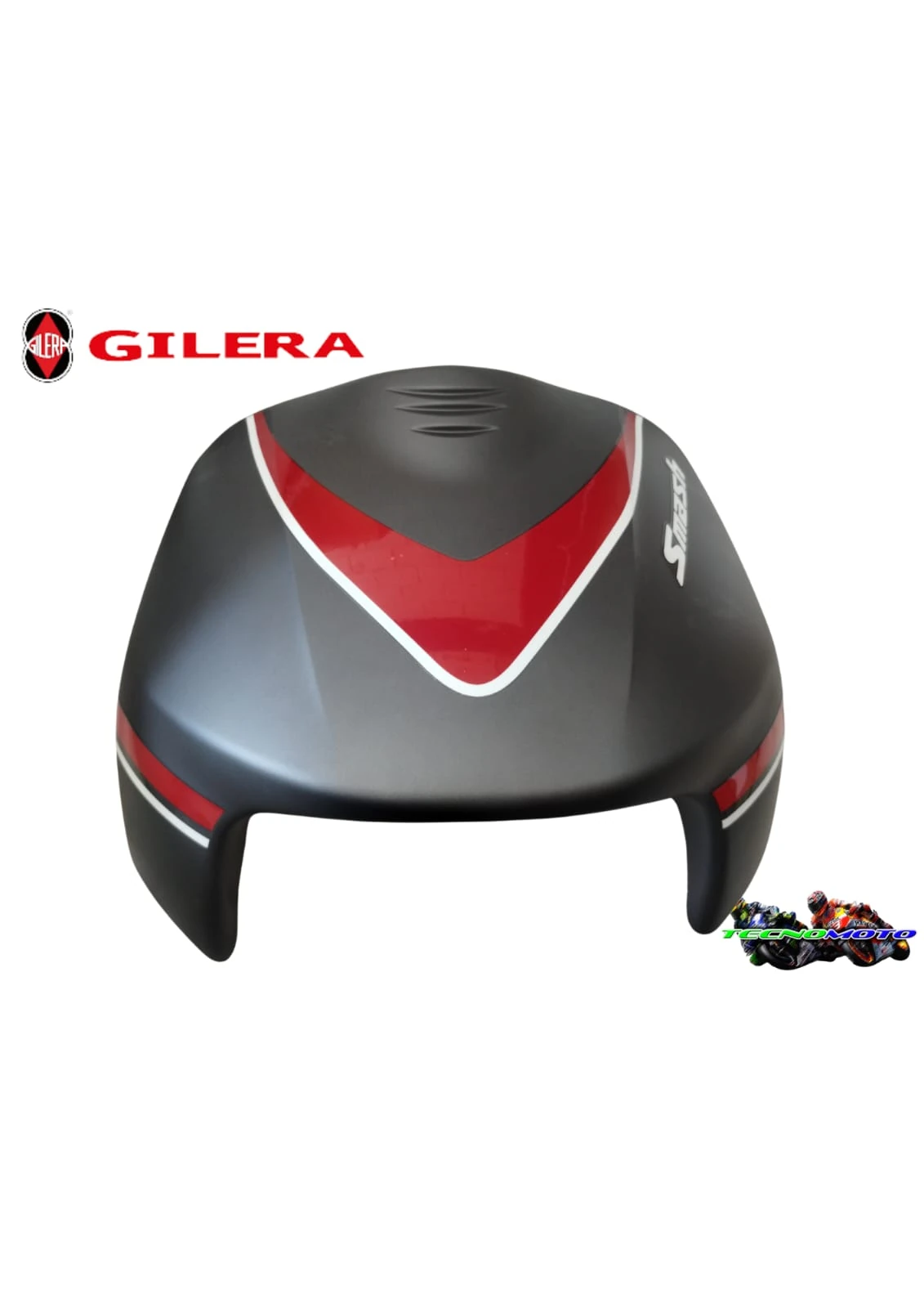CACHA FRONTAL GILERA 110 SMASH  -GRIS/ROJO [GILERA] -46789
