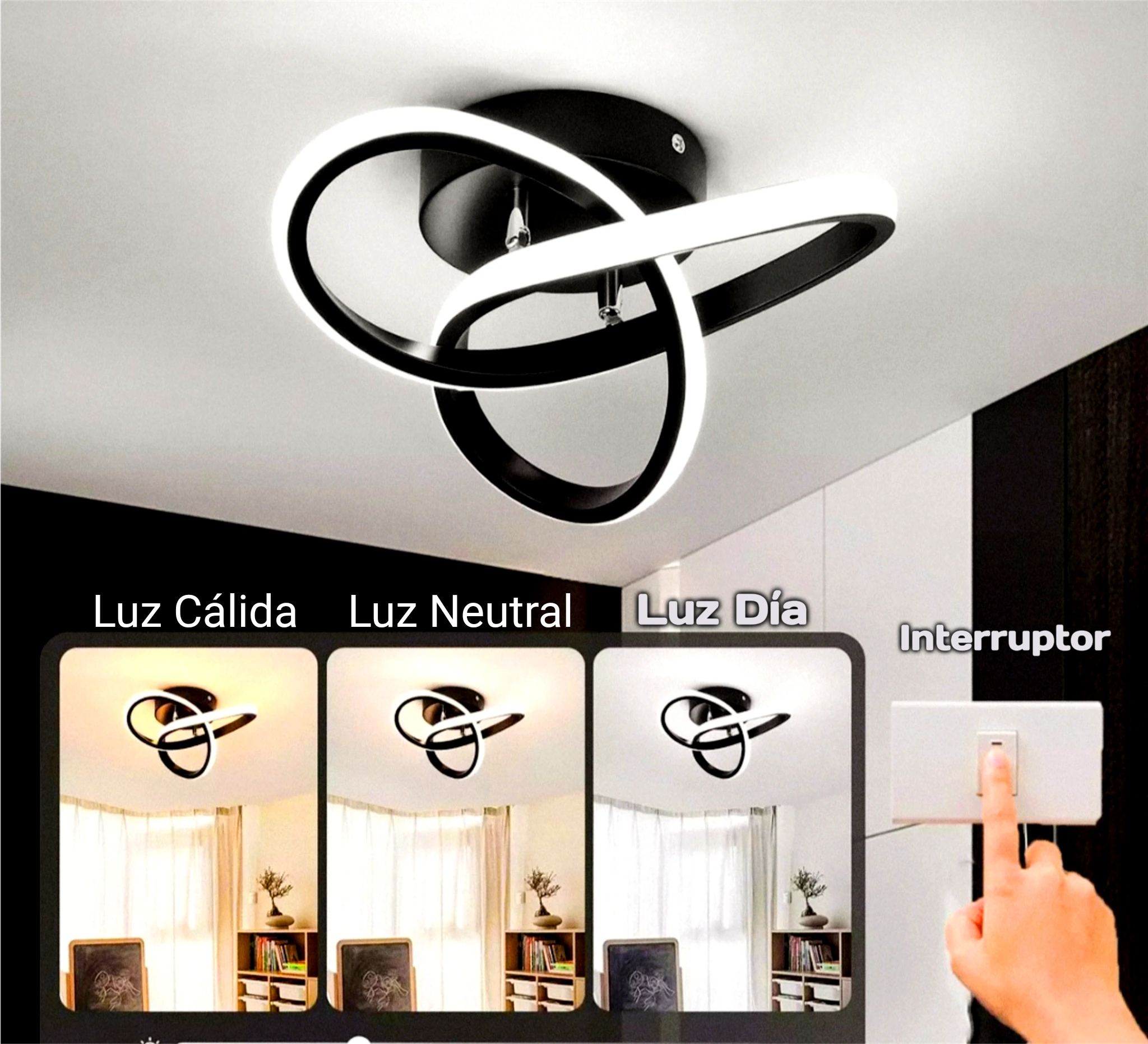 Aplique LED decorativo para Techo o Pared 3