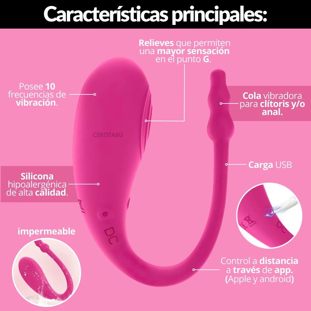 Huevo vibrador clítoris anal  2