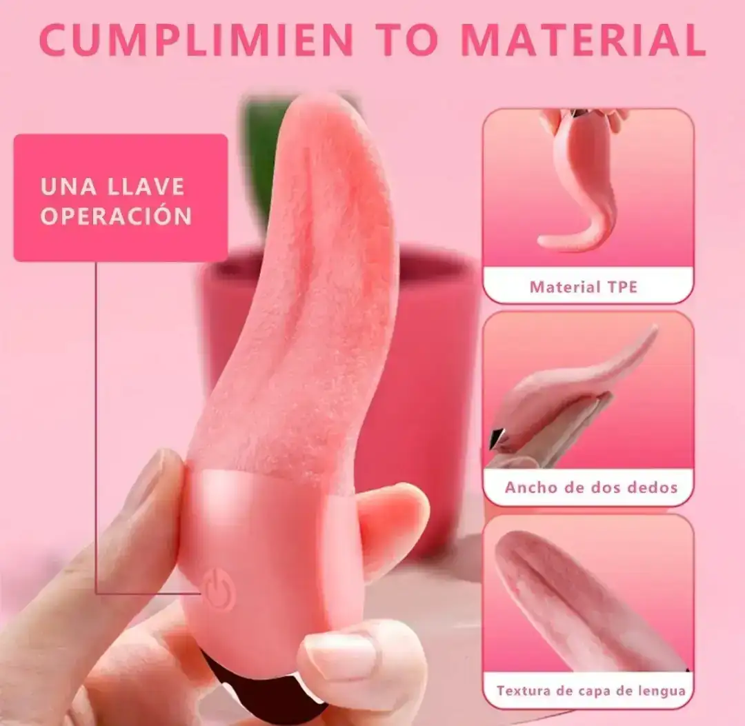 DISPONIBLE Consolador lengua vibradora 