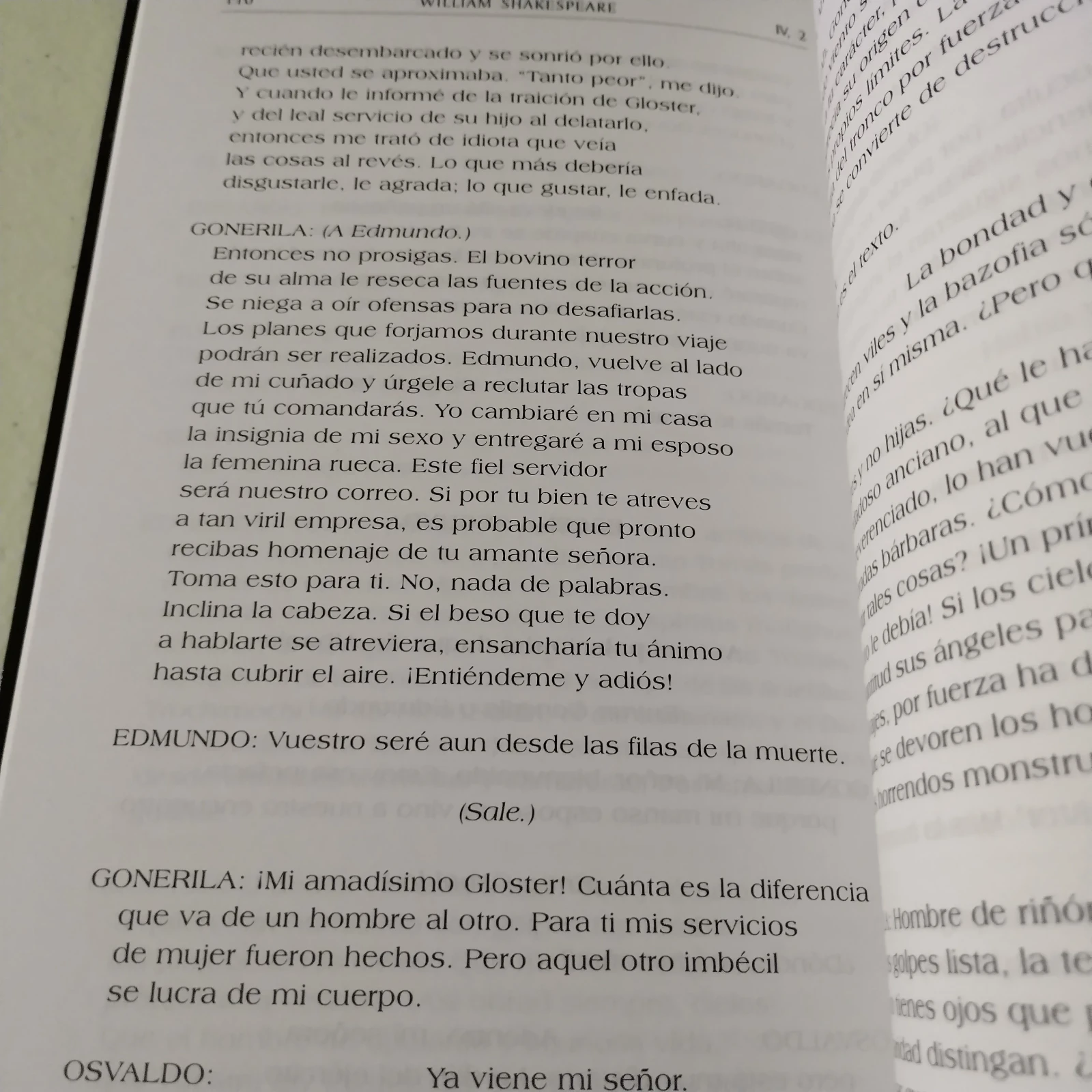 El rey Lear, William Shakespeare, nuevo 3