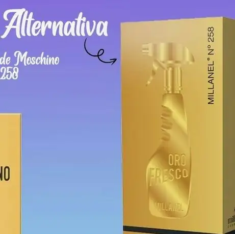 Perfume Millanel 258 Fresh Gold de Moschino 60 ml  2
