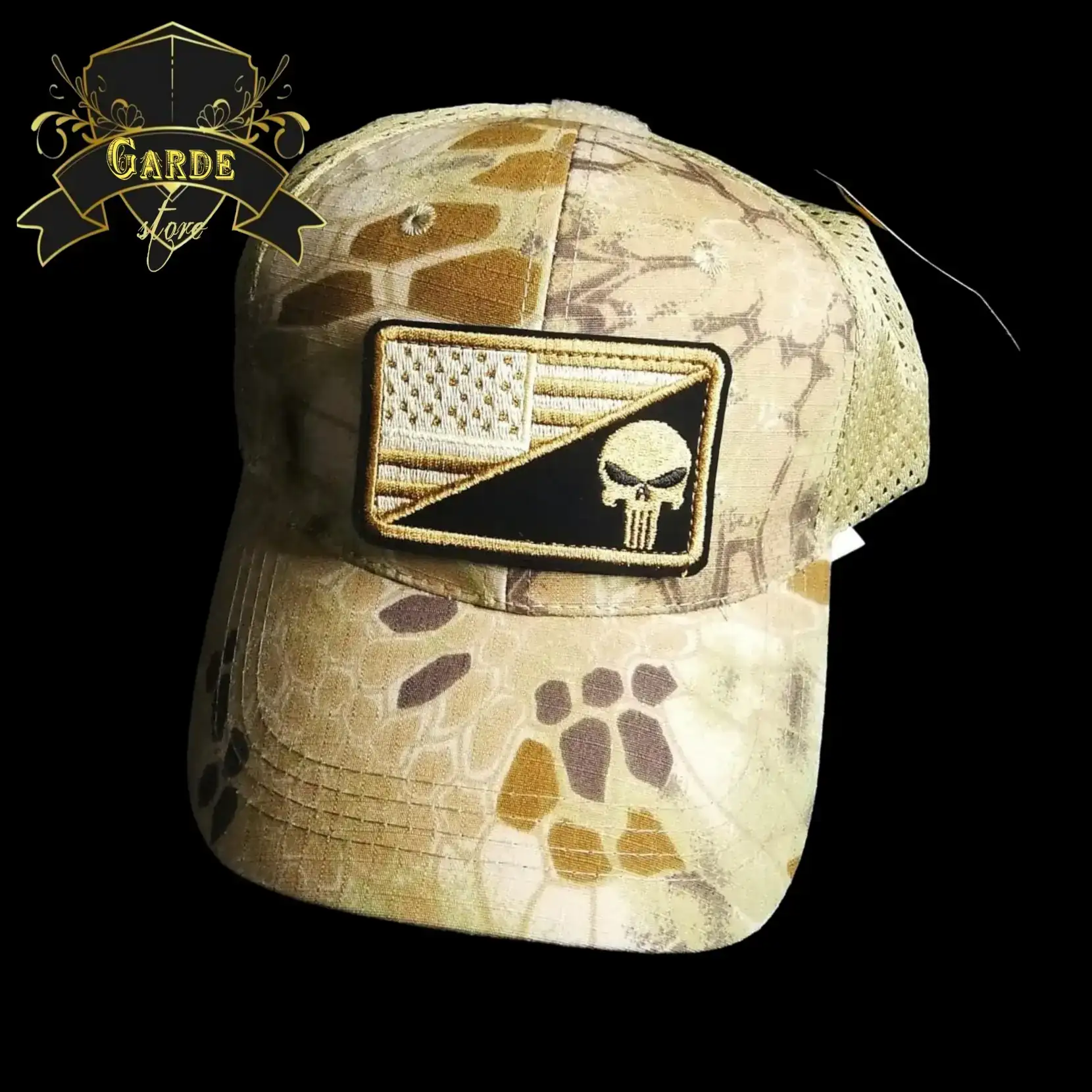 Gorra táctica + parche bordado.  3