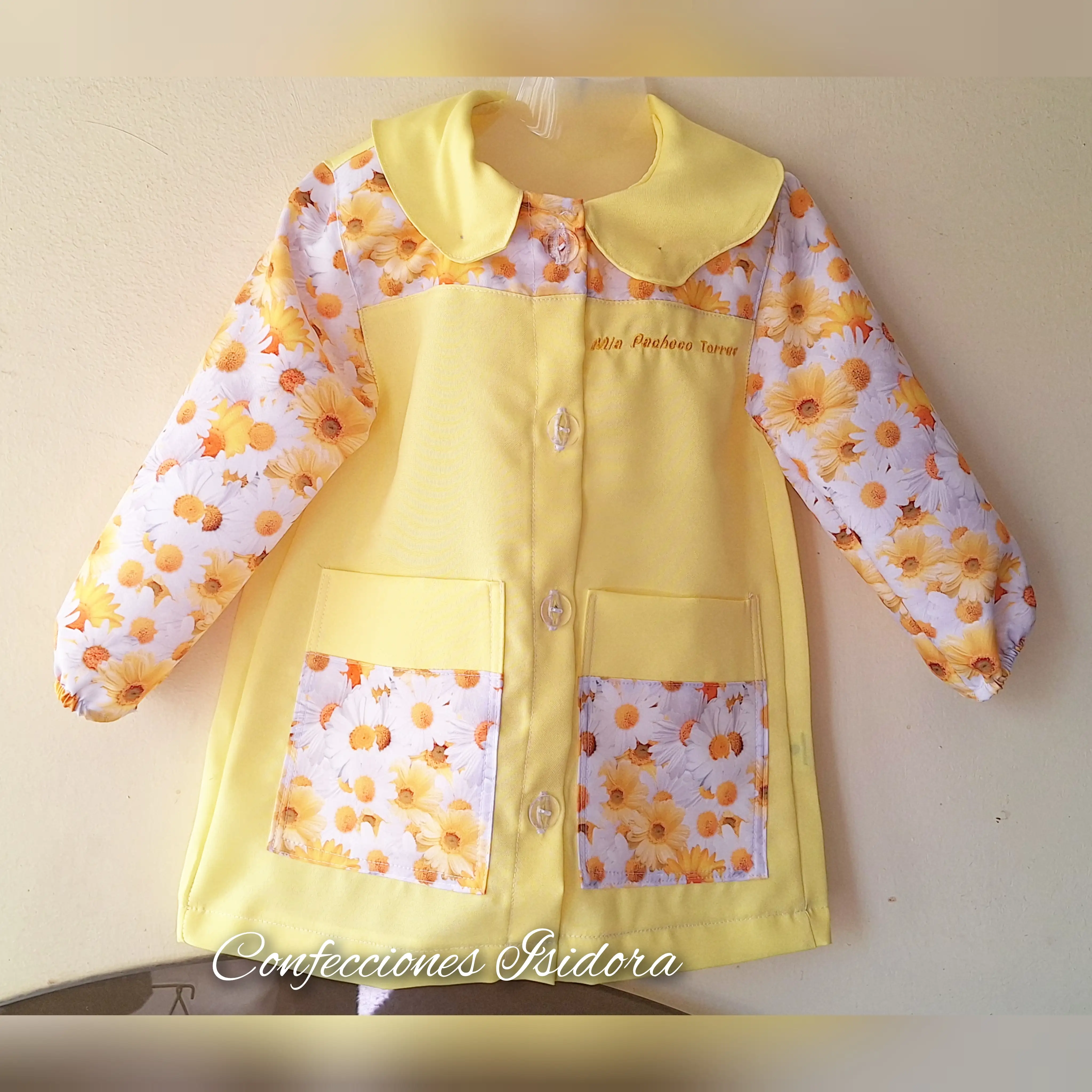 Delantal flores , Amarillo