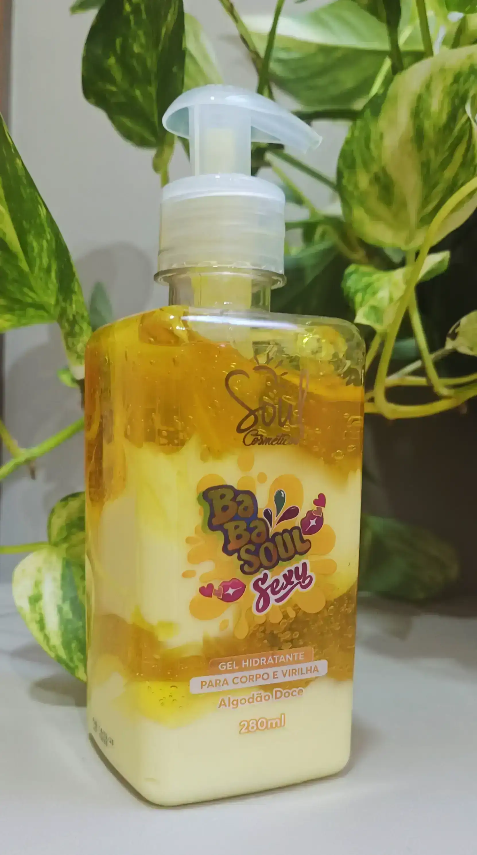 Babasoul Sexy gel hidratante corpo e virilha Algodão Doce