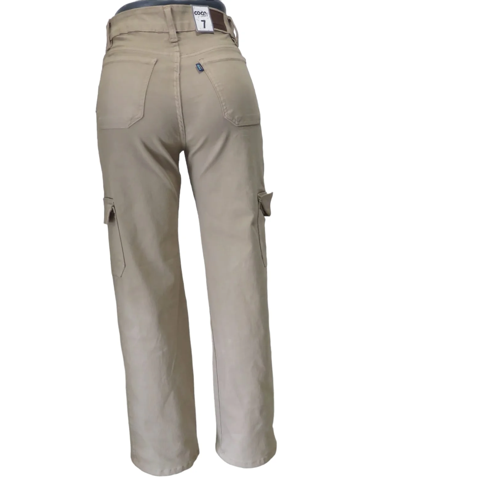 Jeans recto beige 3