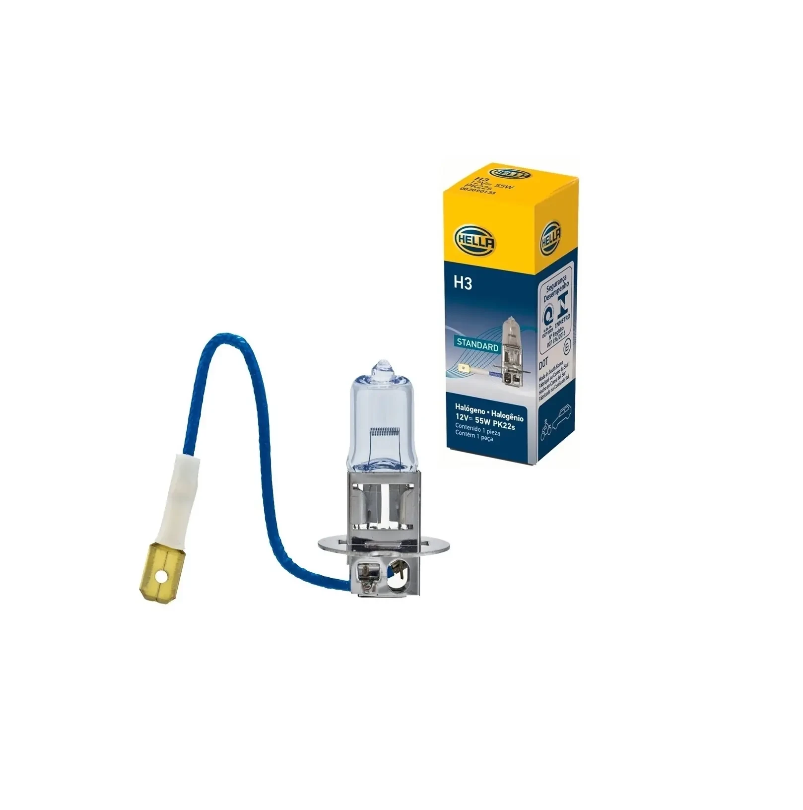 Foco Para Farol H3 12V 55W / PK22S HELLA