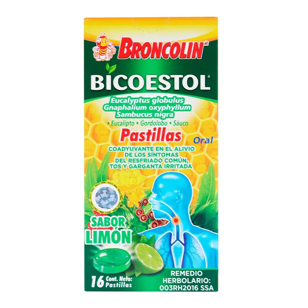 Bicoestol Broncolin Sabor Limón 