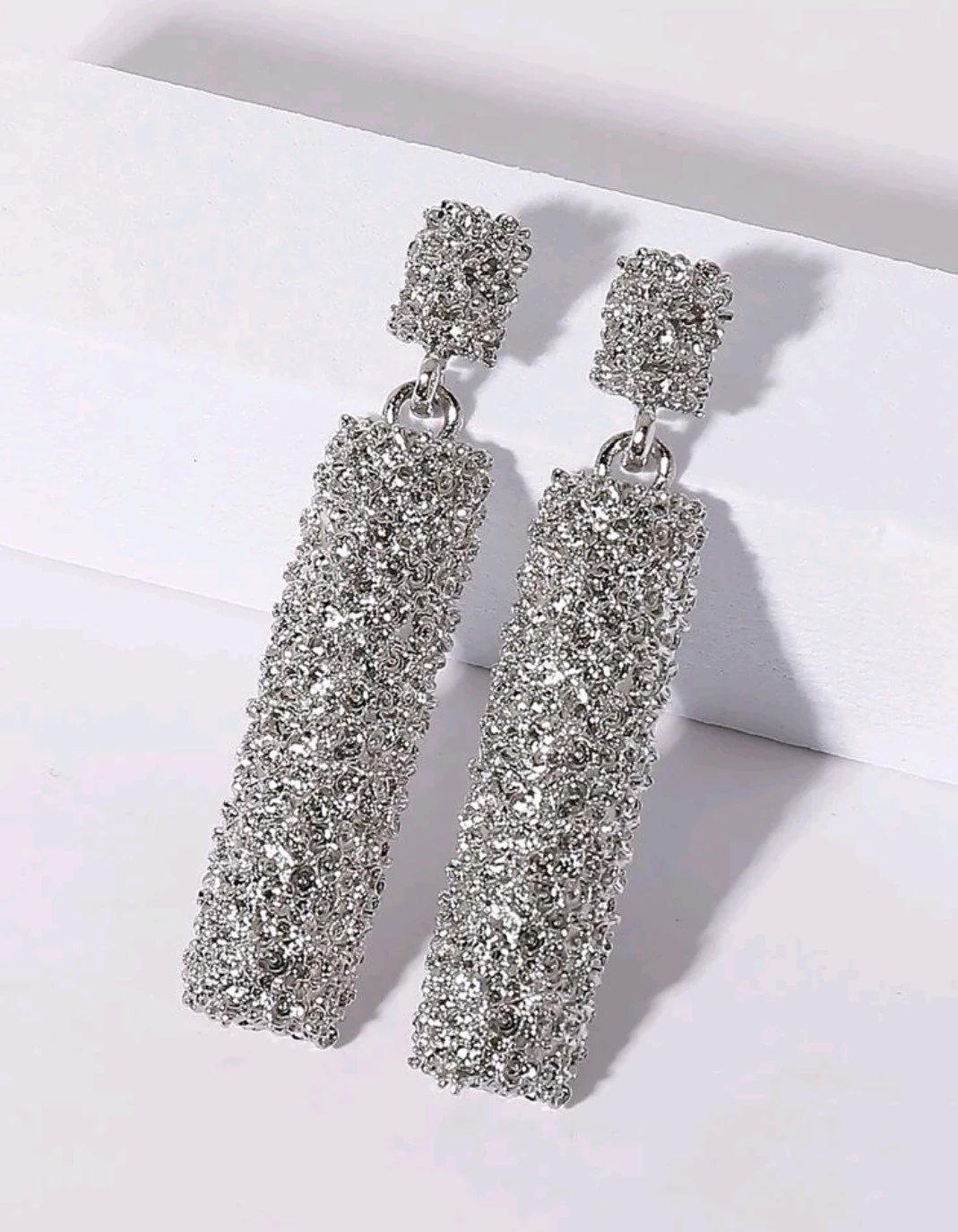 Aretes vintage plateado