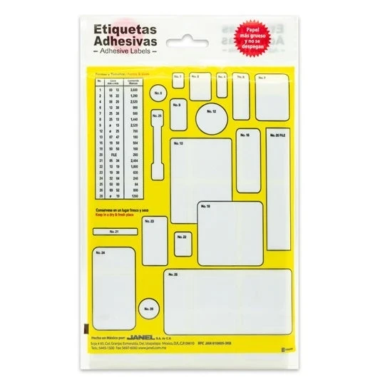 etiquetas blancas #24 janel 2