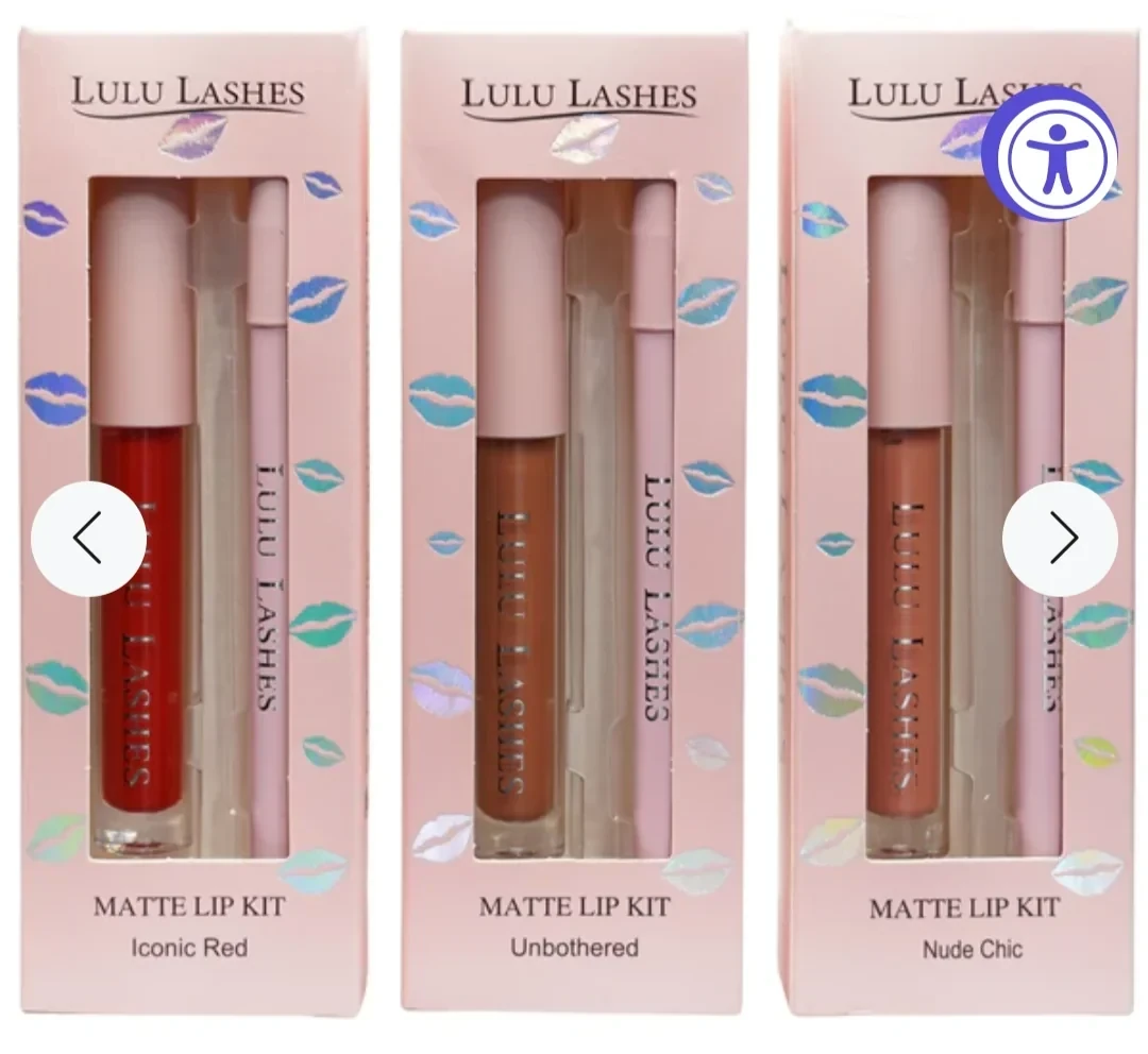 Kit de Labios Mate  Lulu Lashes