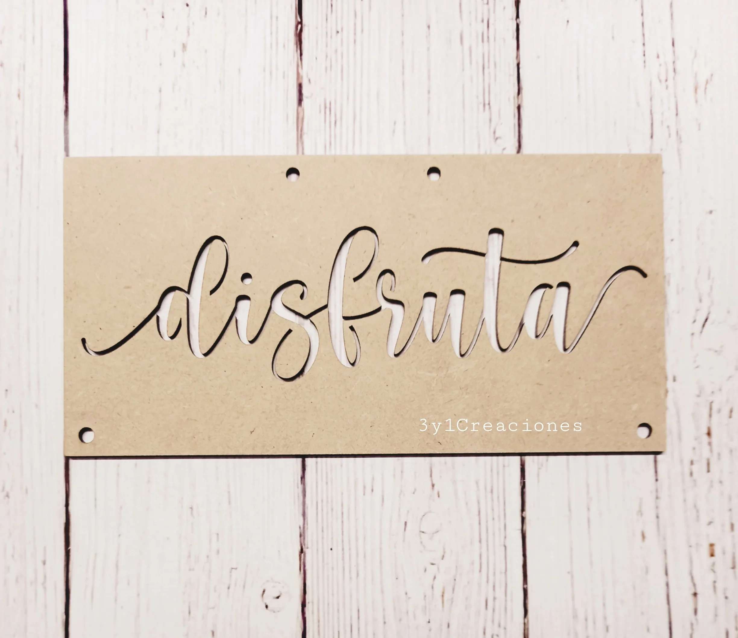 CARTEL RECTANGULAR DISFRUTA