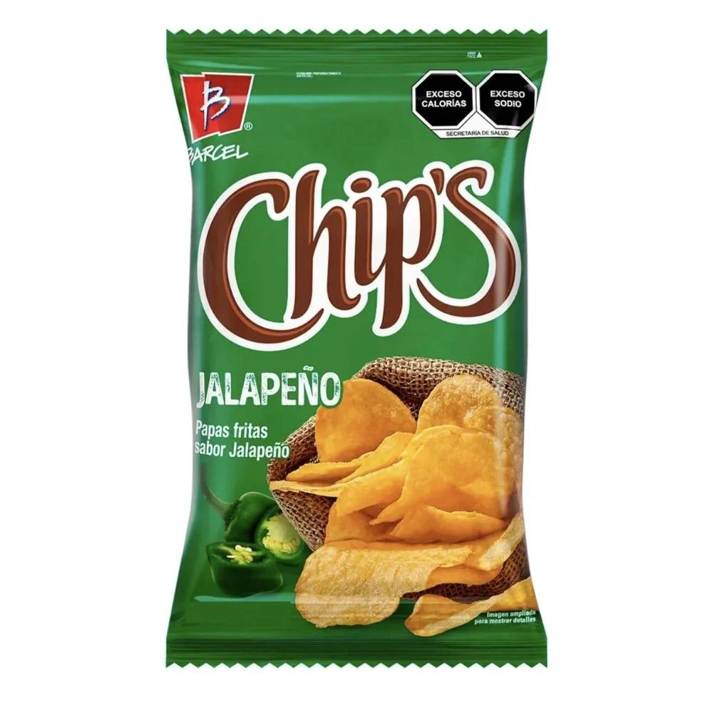 Barcel chips de jalapeño Cont. Net. 62g
