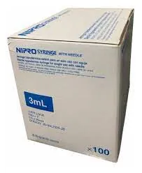 JERINGA 3 ML PEDIATRICA &nbsp;23G X 1 CC CJA X 100 UND NIPRO