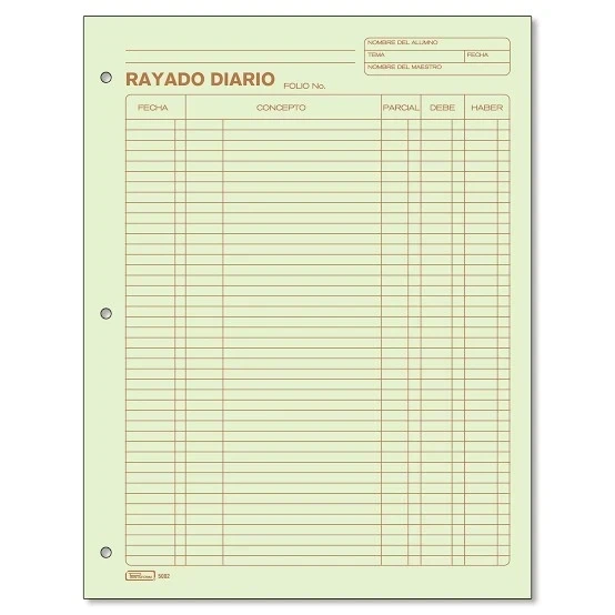 rayado de diario