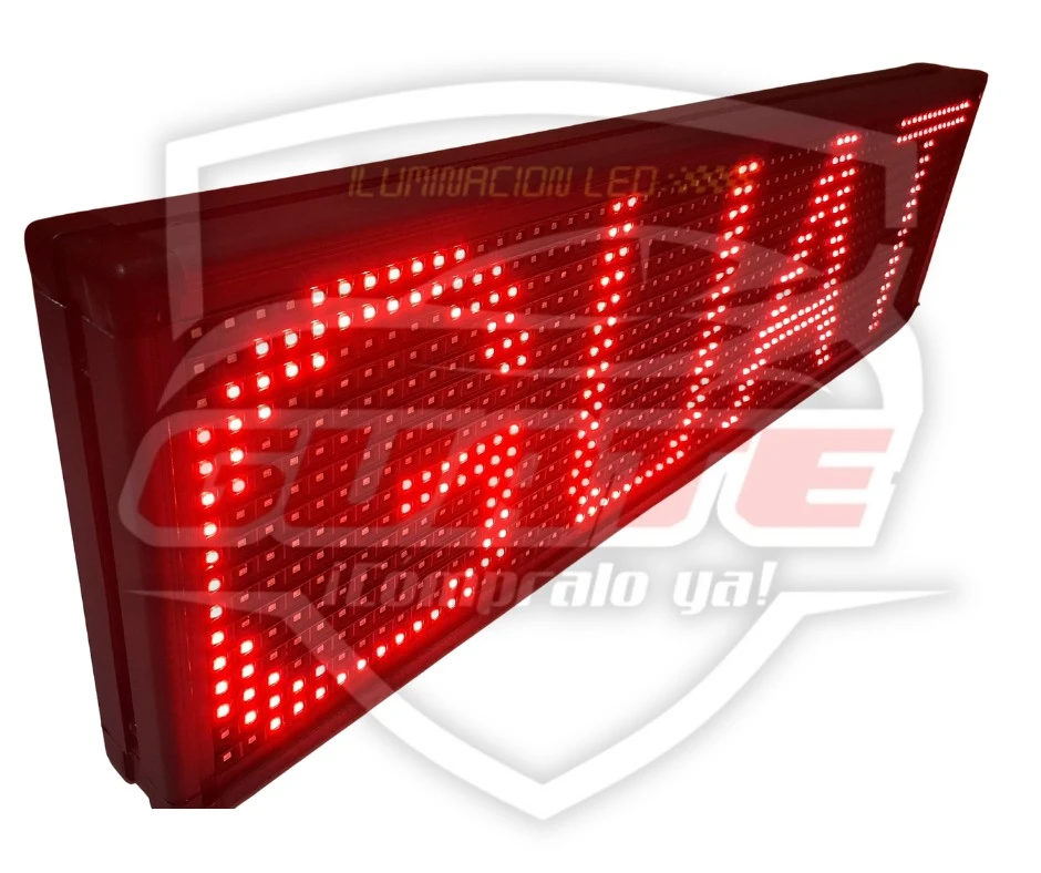 OFERTA ROTULO LED PROGRAMABLE ROJO 68X20CM  3