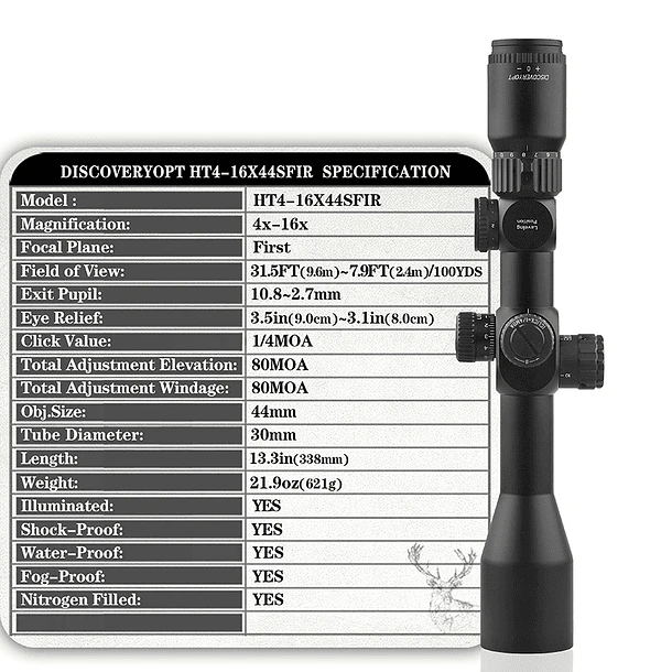 MIRA TELESCÓPICA HT-GEN2 4-16*44 SFIR FFP 5