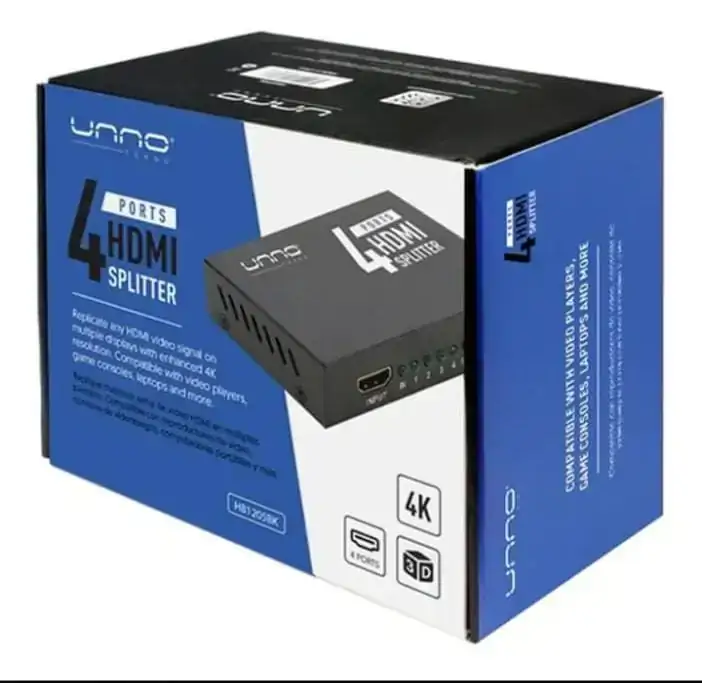 SWITCH O SPLITER DE 4 PUERTOS HDMI 
