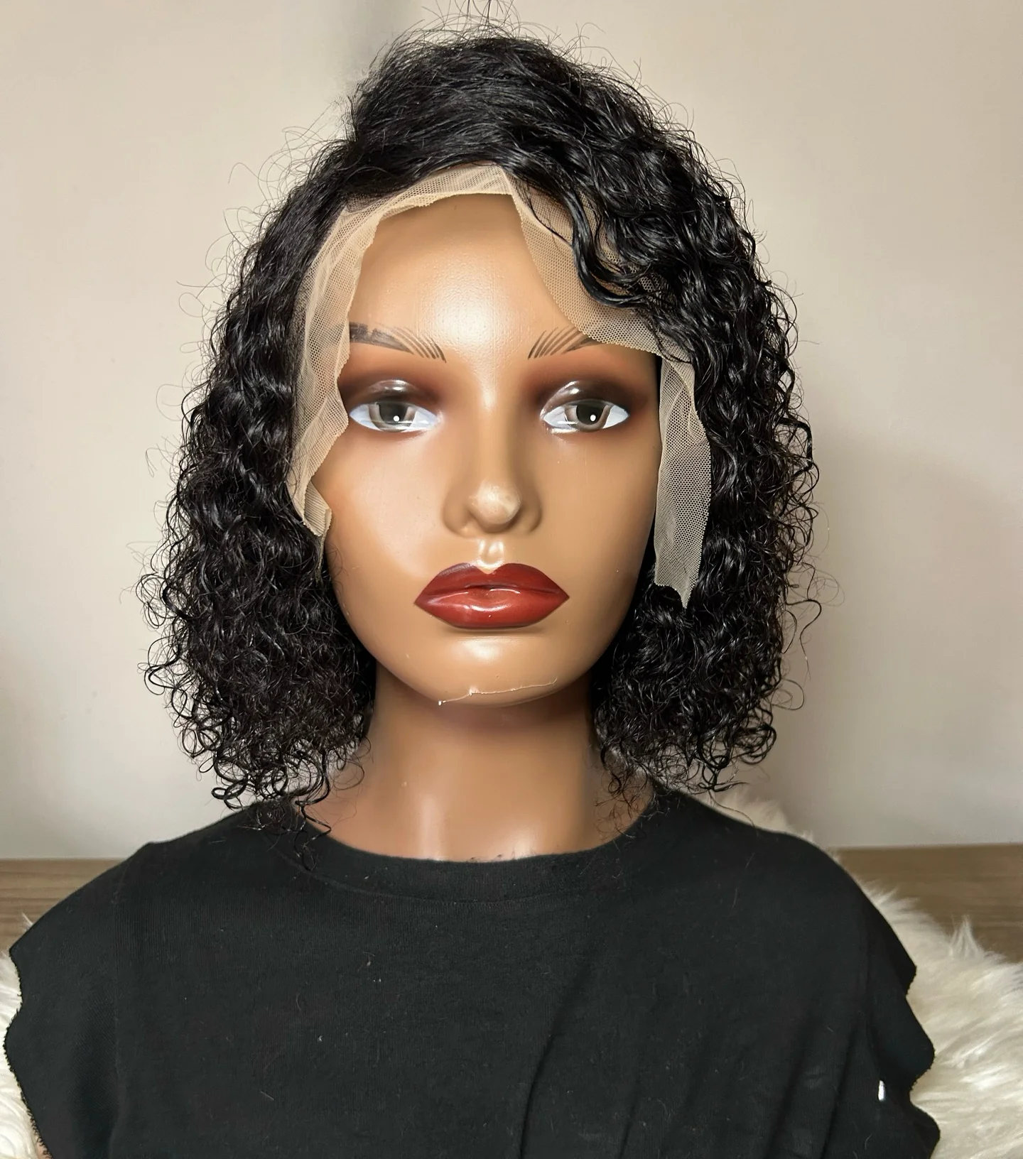 Peluca Rizada de 10” partidura libre  2