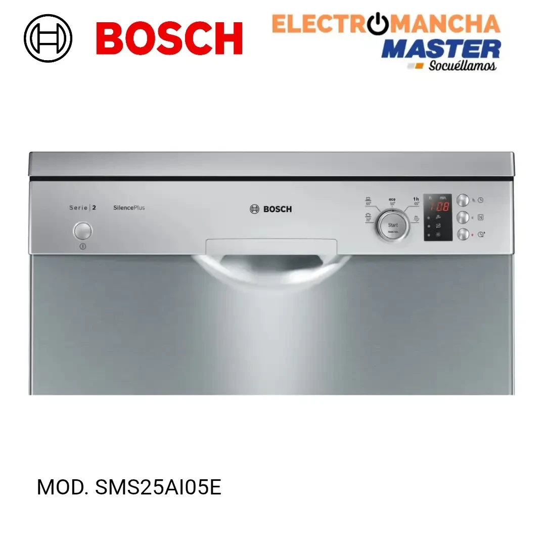 LAVAVAJILLAS BOSCH SMS25AI05E INOX. 12 CUBIERTOS CLASE E  2