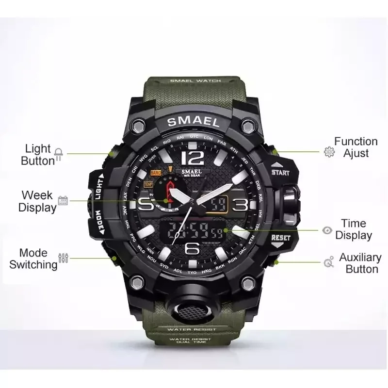 SMAEL Reloj deportivo digital 3