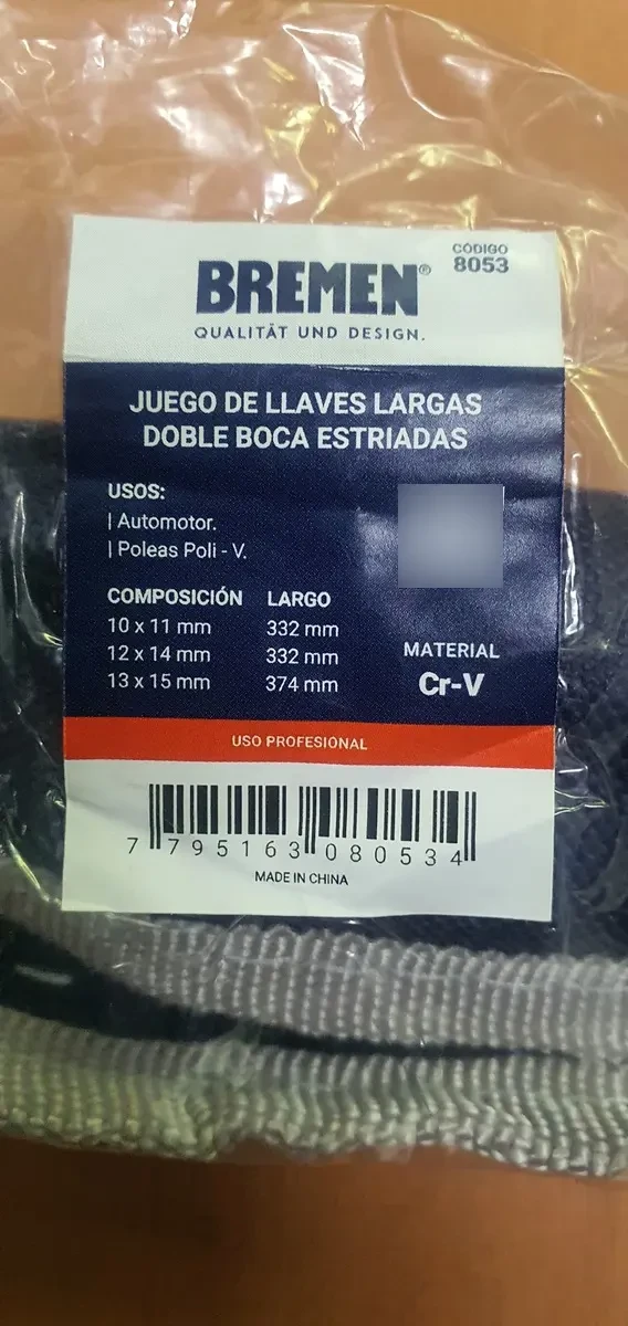 Set Llave Larga Poly-v Distribución Tensa Correa Bremen 8053 Color Gris 6