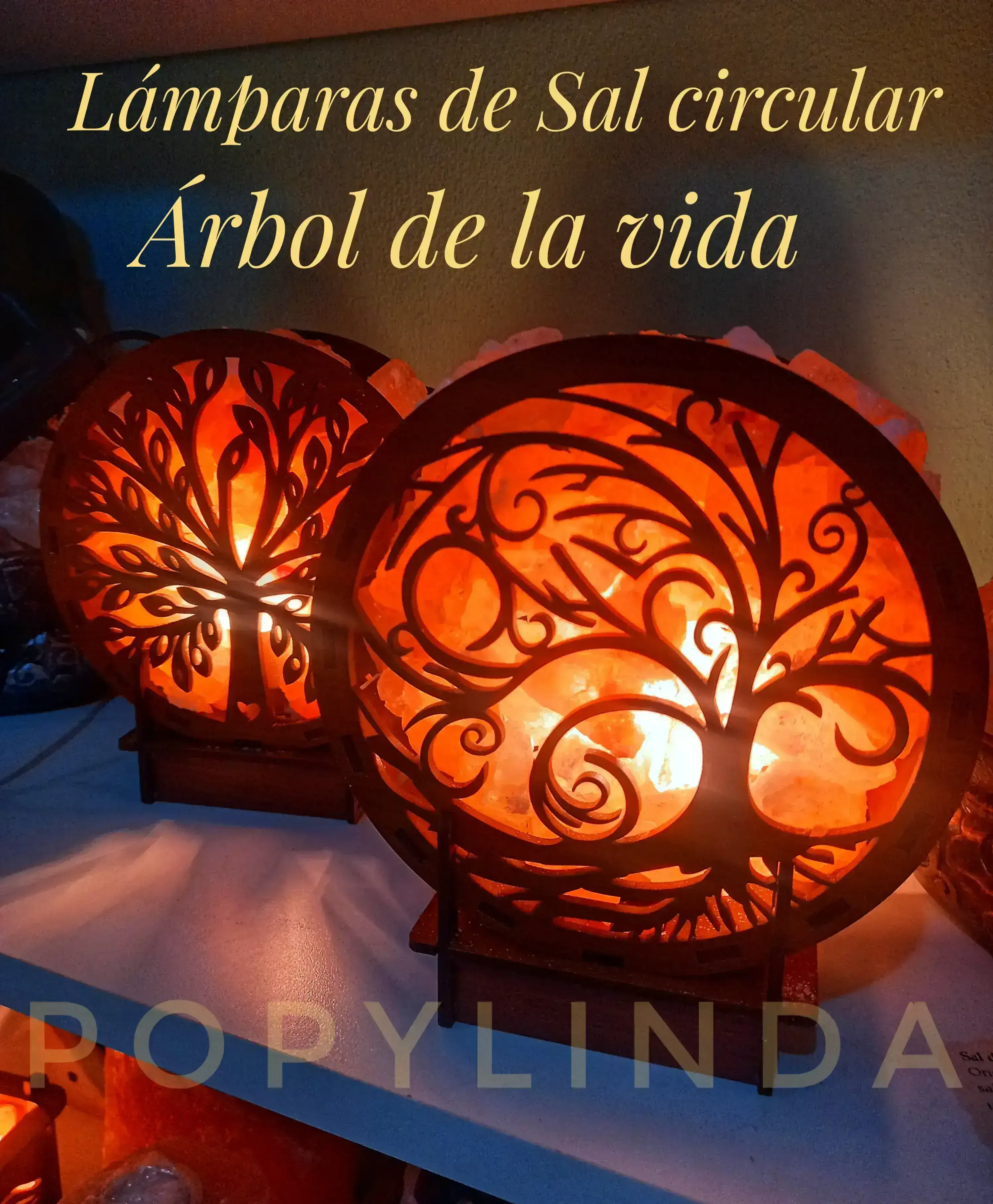 Lámpara circular Árbol de la vida.