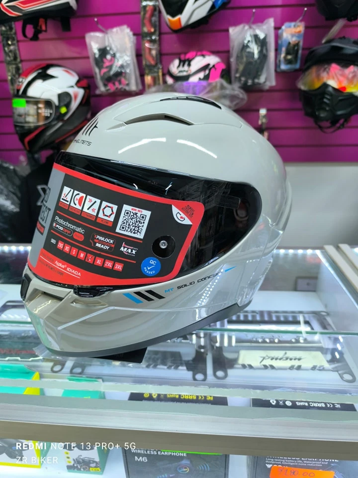 CASCO INTEGRAL MT HELMETS PLOMO