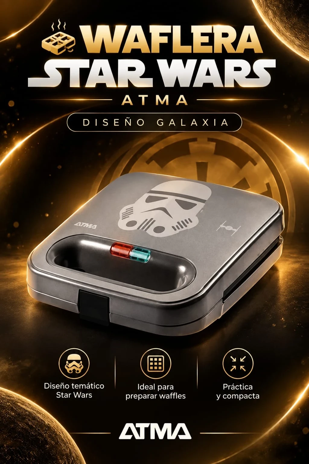 WAFLERA STAR WARS ATMA *CONSULTAR DISPONIBILIDAD CON EL VENDEDOR*