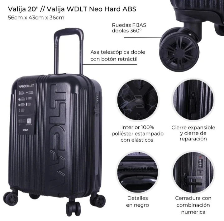VALIJA 20" WDLT NEO HARD ABS 2