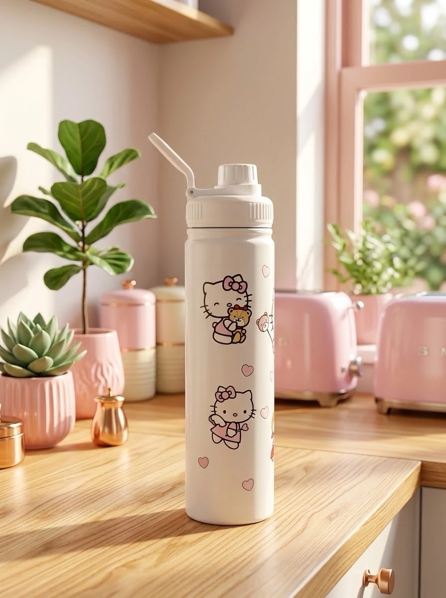 Termo hello kitty acero inoxidable 750 ml  2