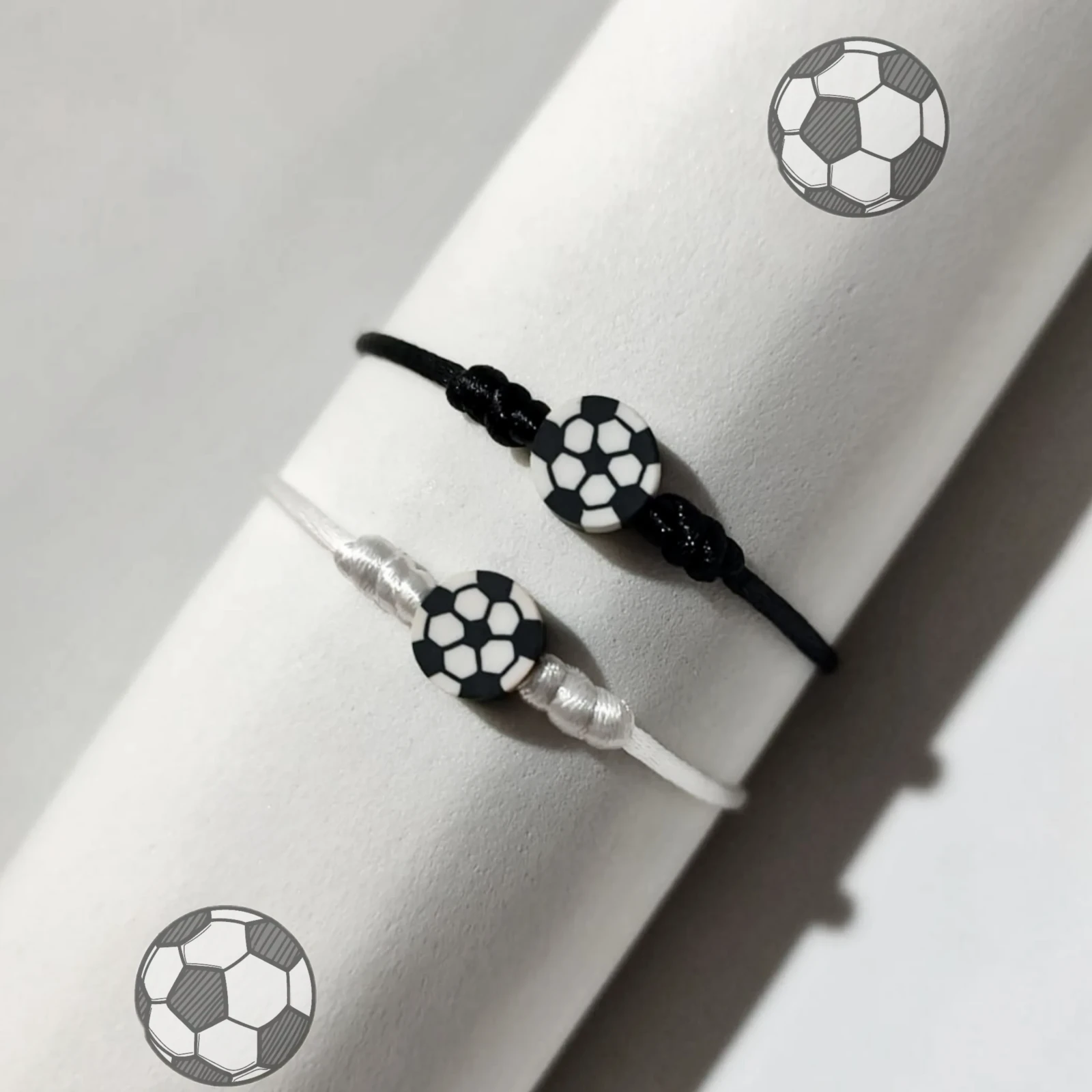 Dúo Pulseras de Futbol Sencillas