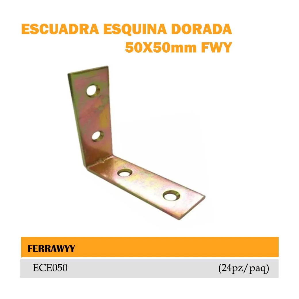 ESCUADRA ESQUINA FWY (paq/24pz) 50x50mm **