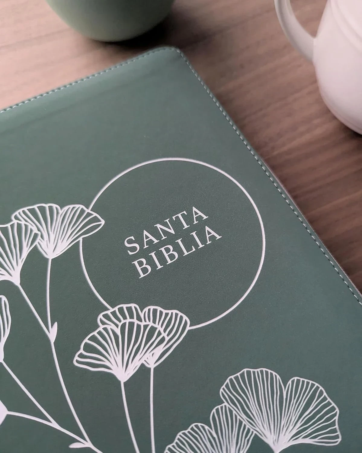 Biblia referencia NTV columna central letra grande verde ziper 2