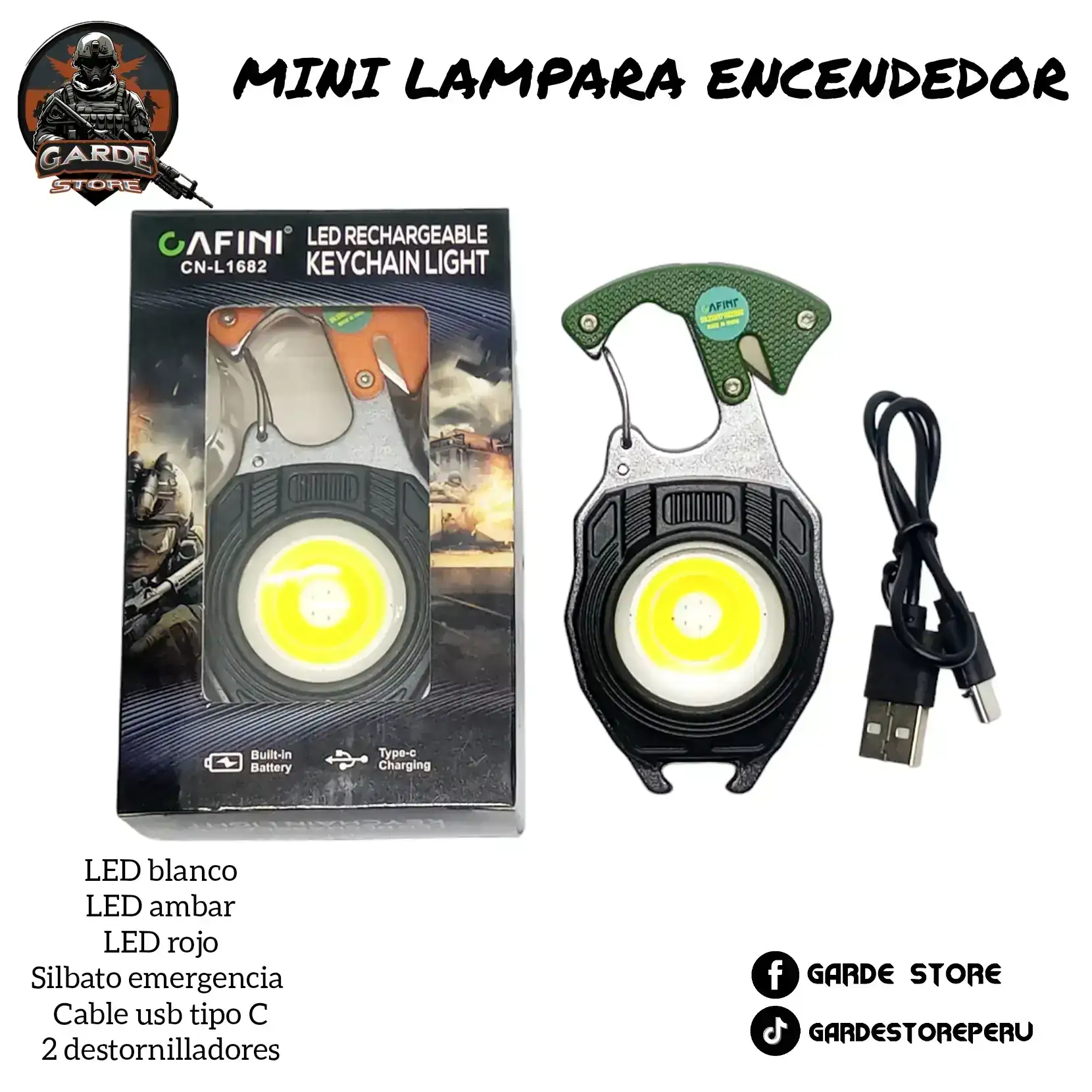 Encendedor mini Lampara multifunción.  4