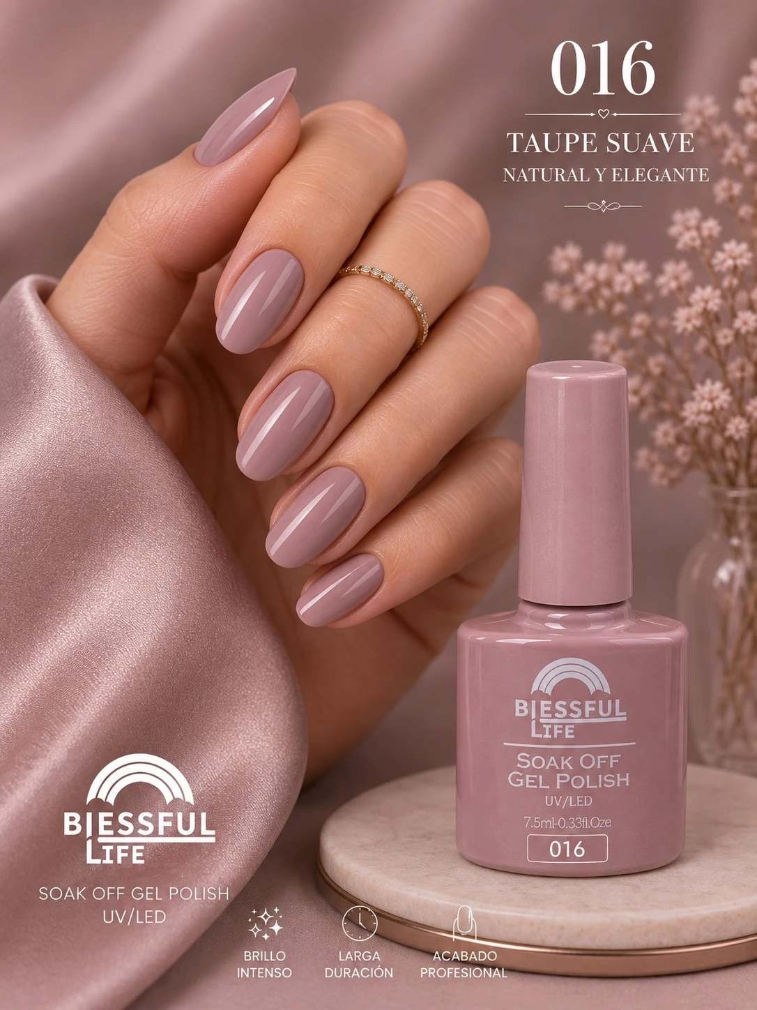 biessful life esmalte semi permanente tono 016