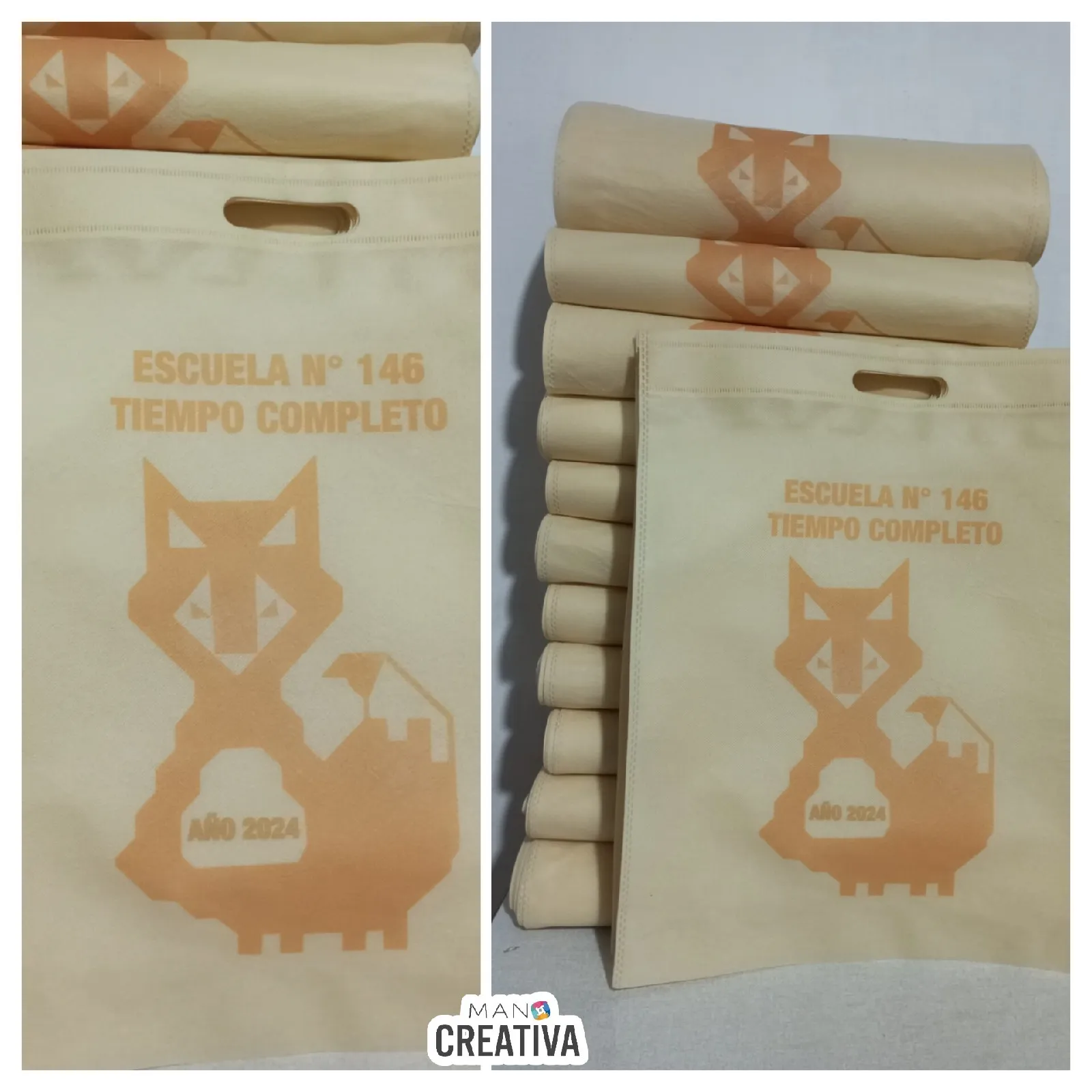 Bolsa TNT sacabocado grande pack por 10 
