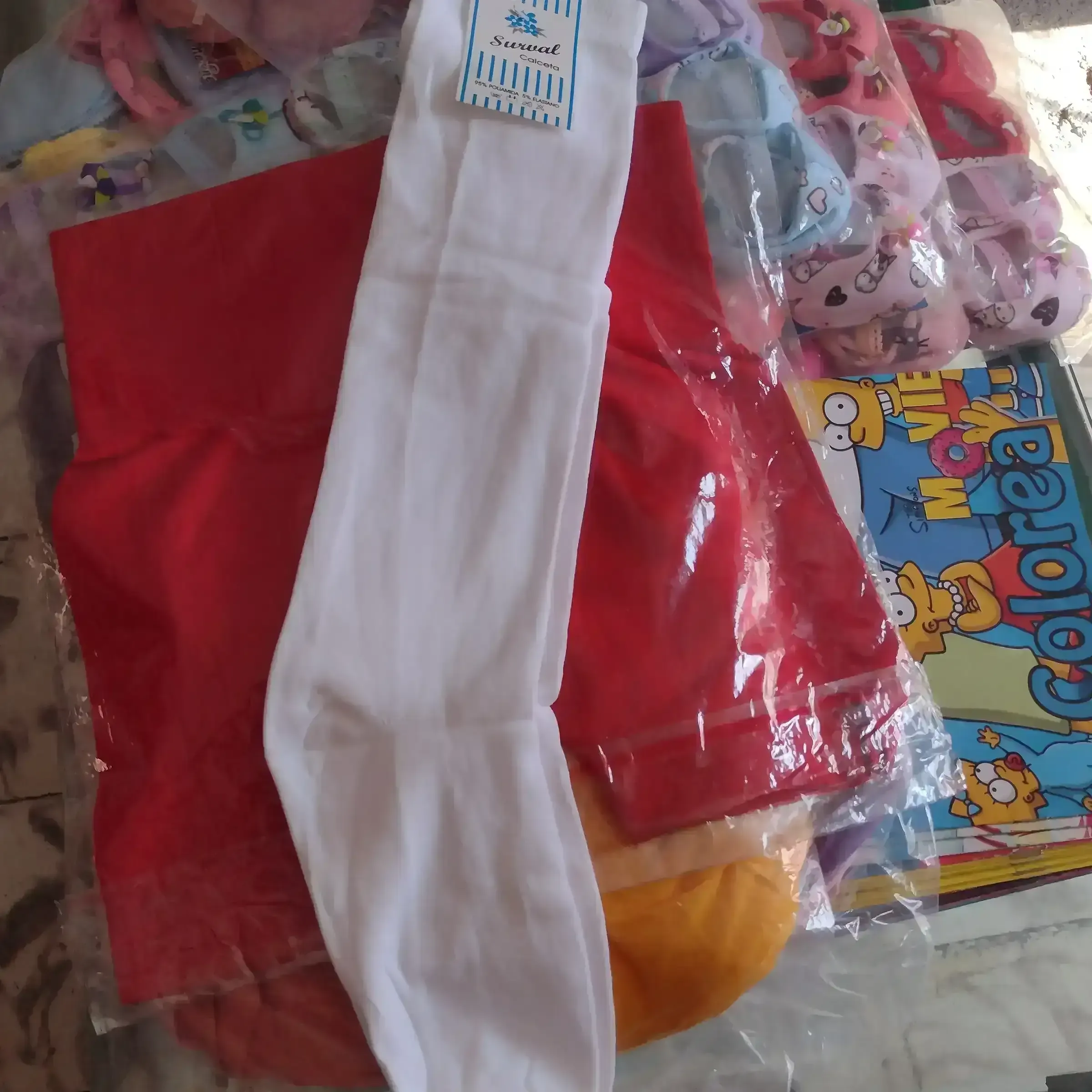 Calceta escolar unitalla 13-18 blanca