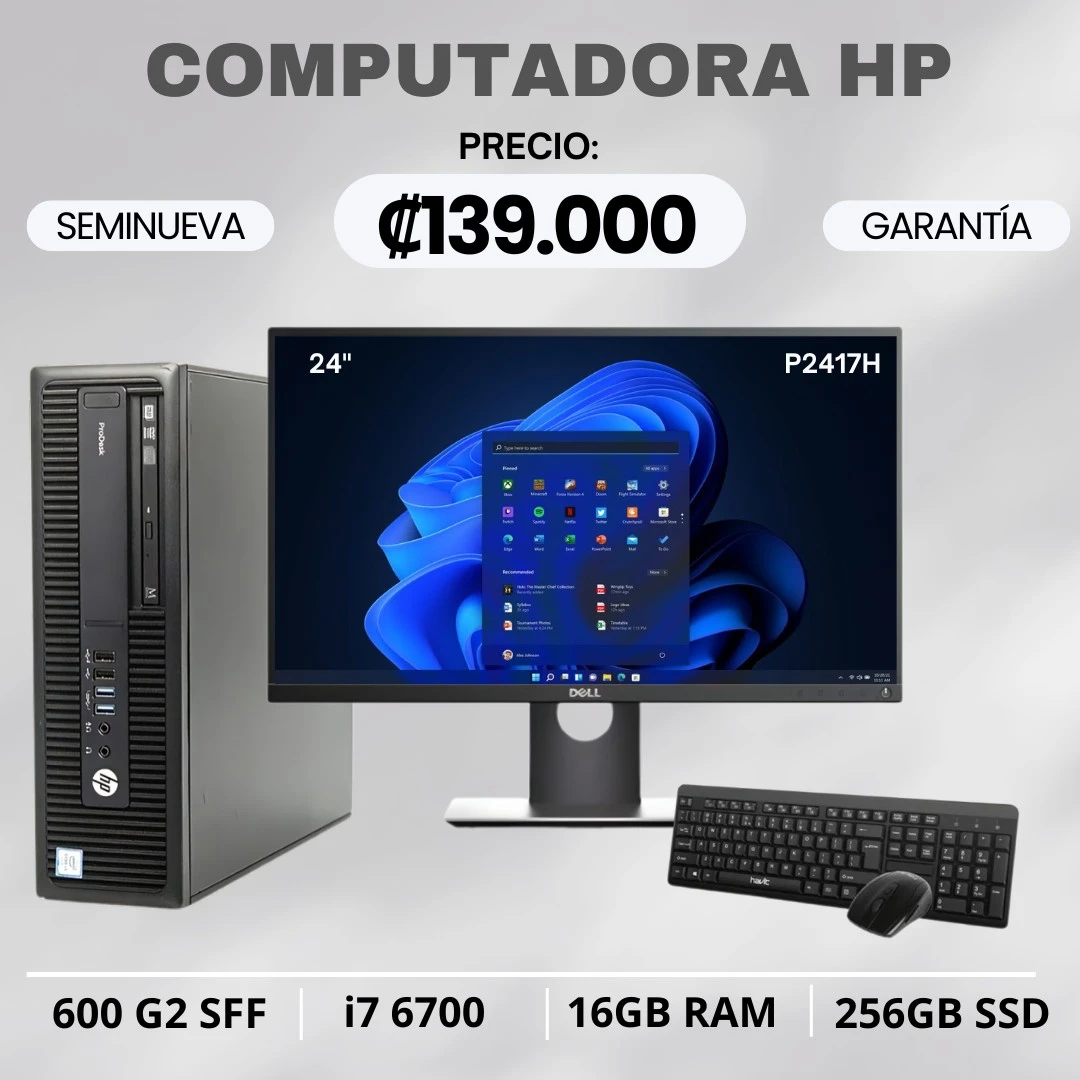 COMPUTADORA DE ESCRITORIO HP 600 G2 SFF