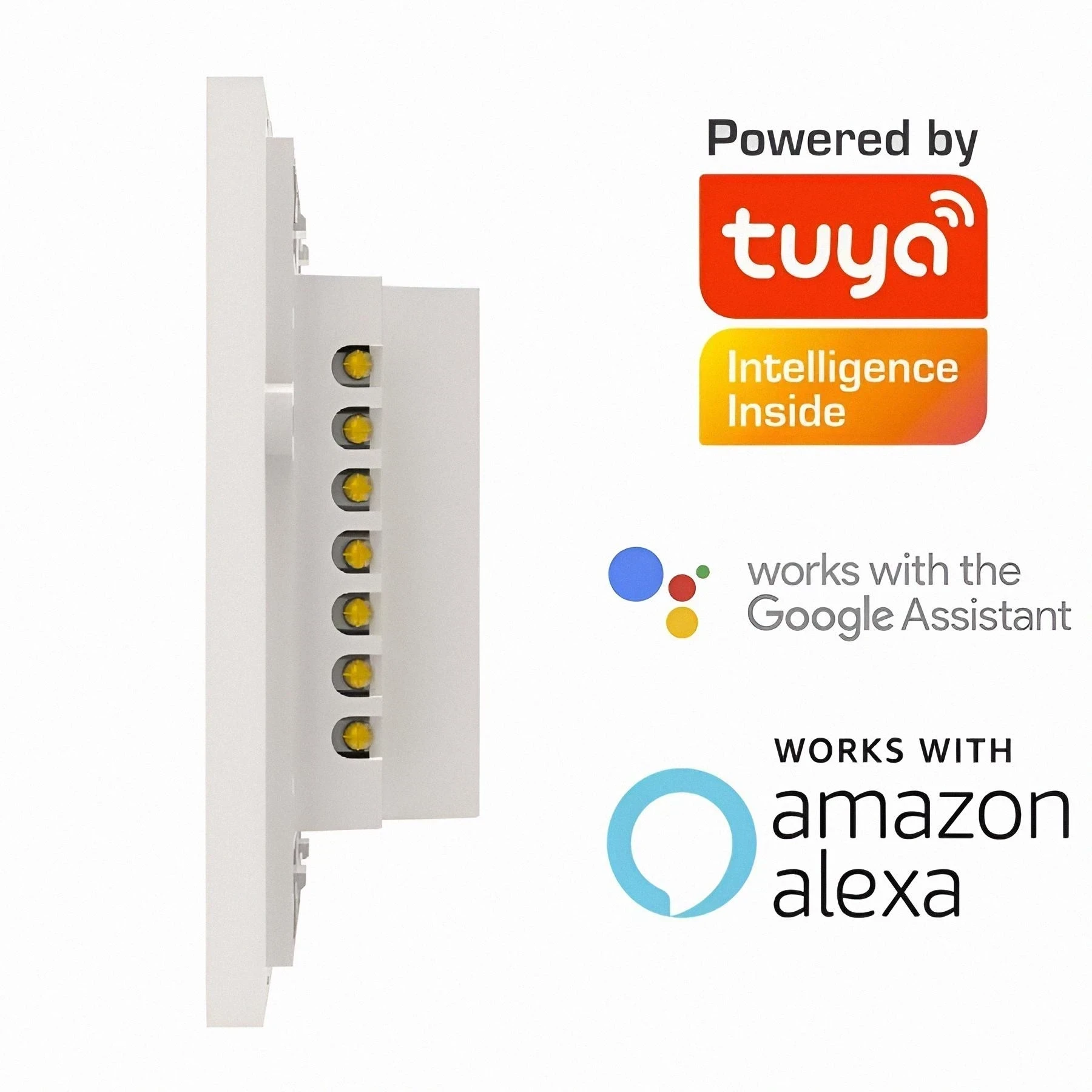 INTERRUPTOR SIMPLE INTELIGENTE WIFI 10A 120VAC COLOR BLANCO S/NEUTRO DEXEL SMART 2