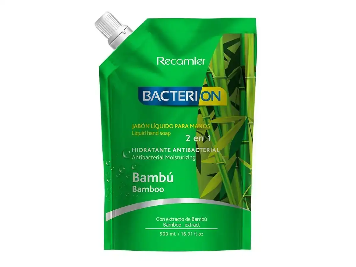 Jabón líquido manos x 500ml Bacterion Bambú 